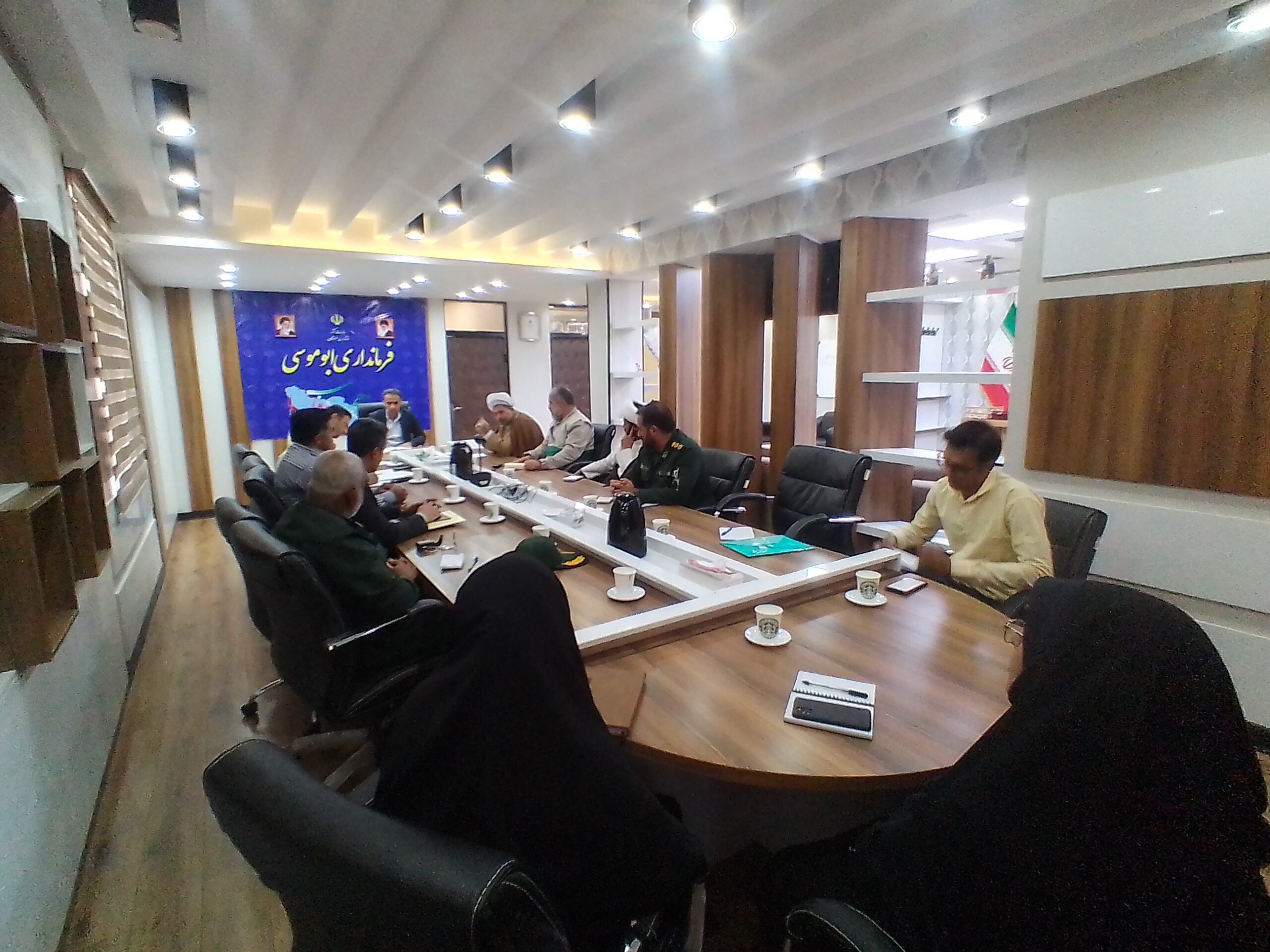 جلسه برنامه ریزی برنامه های خردادماه در شهرستان ابوموسی تشکیل شد