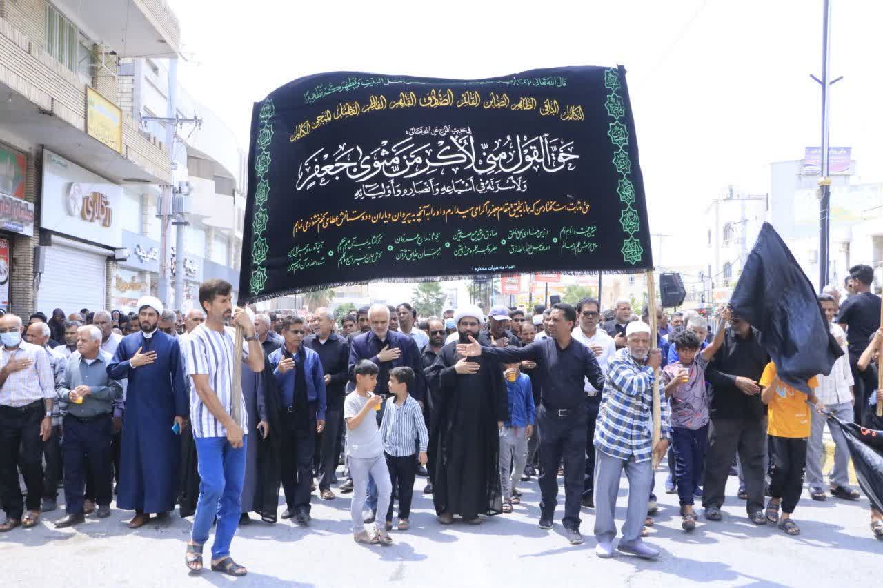 مراسم شهادت امام جعفر صادق علیه‌السلام در شهرستان رودان برگزار شد